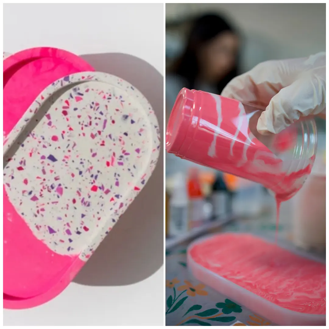 Jesmonite Tray & Coaster